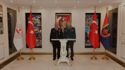 Kazakistan Müsteşarı Yerkin Botakanov, Jandarma Genel Komutanı Ali Çardakcıyı ziyaret