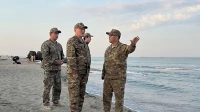 Kazakistan’da Hazar Denizi’nde gerçekleştirilen tatbikat sırasında askerlerin denize sürüklendiği faciada