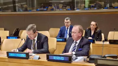 KKTC Dışişleri Bakanı Tahsin Ertuğruloğlu, New York’ta Ekonomik İşbirliği Teşkilatı