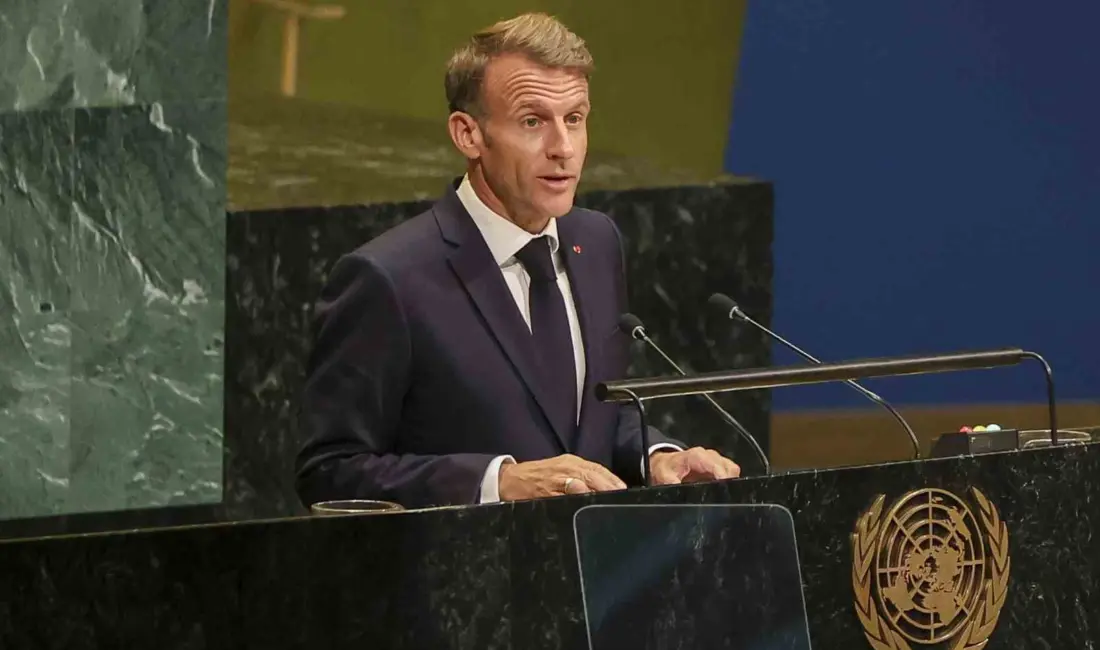 Fransa Cumhurbaşkanı Emmanuel Macron, 81. BM Genel Kurulu’nda yaptığı konuşmada,