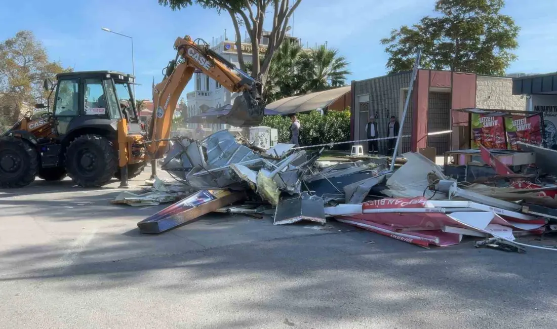 Bursa’nın Mudanya ilçesinde uzun süredir faaliyet gösteren meydandaki büfe, Mudanya