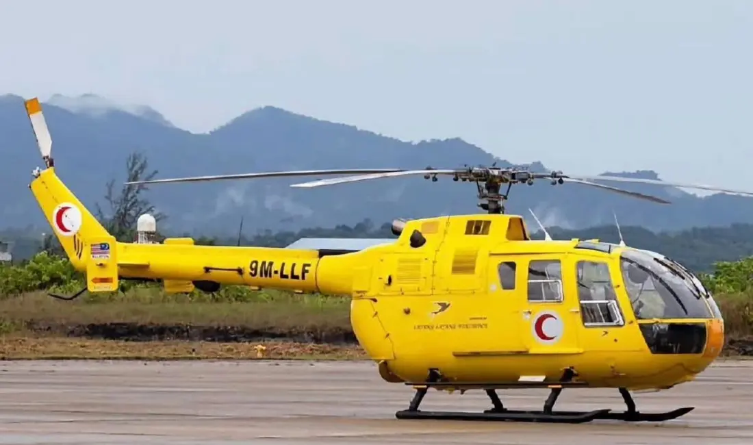 Malezya’da sağlık ekibini taşıyan bir helikopterin düşmesi sonucu 5 kişi