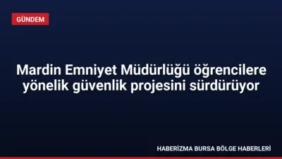 Mardin Emniyet Müdürlüğü, ÇOGEP projesi kapsamında Artuklu ilçesindeki iki lisede