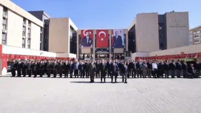 Mardin’de 19 Eylül Gaziler Günü dolayısıyla tören düzenlendi. Hükümet Konağı