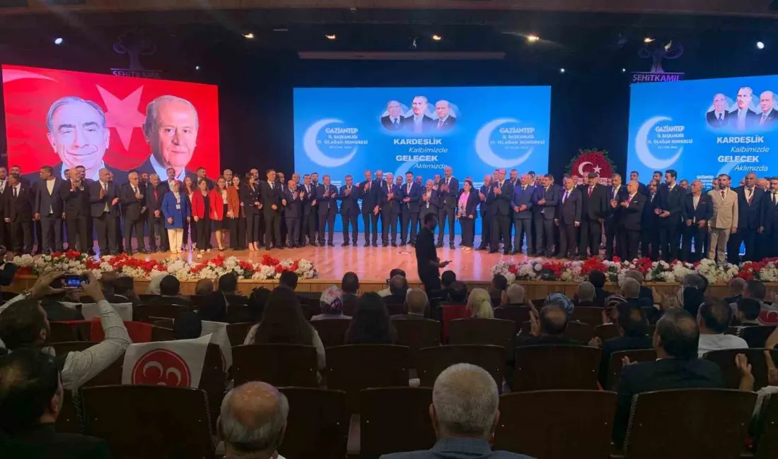 Milliyetçi Hareket Partisi 15. Olağan Gaziantep İl Kongresi yapıldı. Yoğun