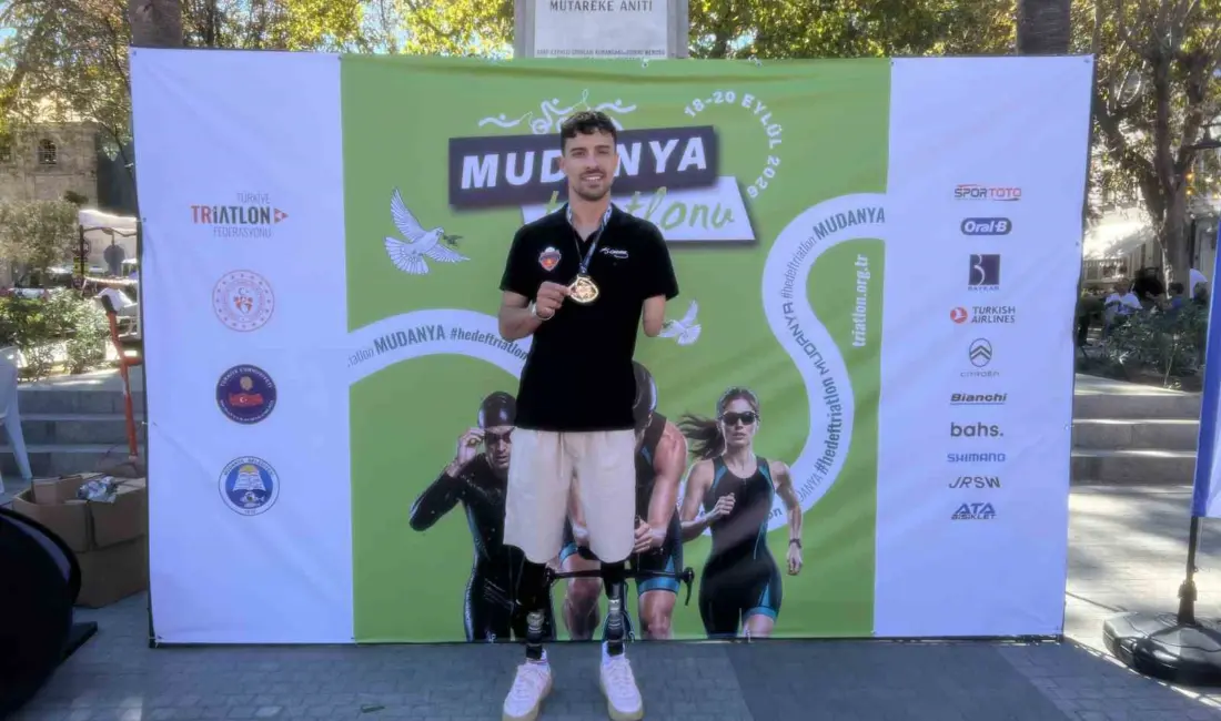 2026 Mudanya Triatlonu Türkiye Kupası Finali’nde mücadele eden Muhammed Ali