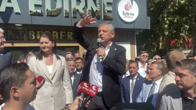 Yeni Parti Genel Başkanı Özgür Özel’in Edirne ziyaretinde yaptığı konuşmada