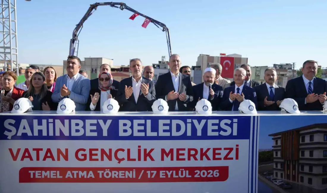 Şahinbey Belediyesinin Vatan Mahallesi’ne kazandıracağı Gençlik Merkezi’nin temeli i düzenlenen