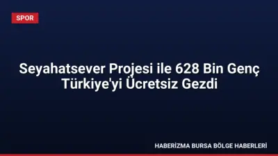 Gençlik ve Spor Bakanlığı'nın Seyahatsever Projesi, dört yılda 628 bin