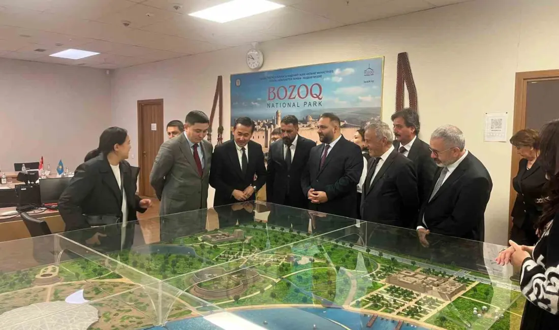 Sorgun Belediye Başkanı Mustafa Erkut Ekinci, beraberindeki heyetle Kazakistan’da bir