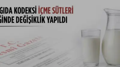 Tarım ve Orman Bakanlığı, içme sütlerinde yağ sınıflandırmasını değiştirdi, şeker