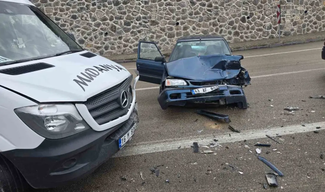 Mudanya’da Tirilye yolu Yıldız tepe mevkiinde etkili olan yağış nedeniyle