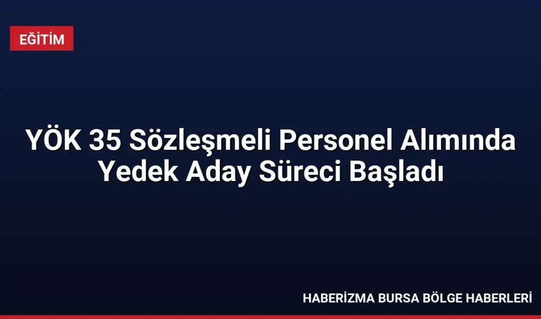YÖK, 35 sözleşmeli personel alımında evrakını teslim etmeyen asıl adayların