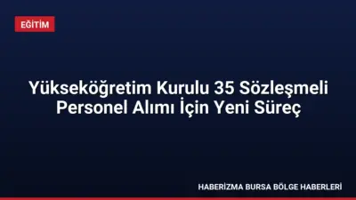 YÖK bünyesindeki 35 sözleşmeli personel alımı için yedek adayların evrak