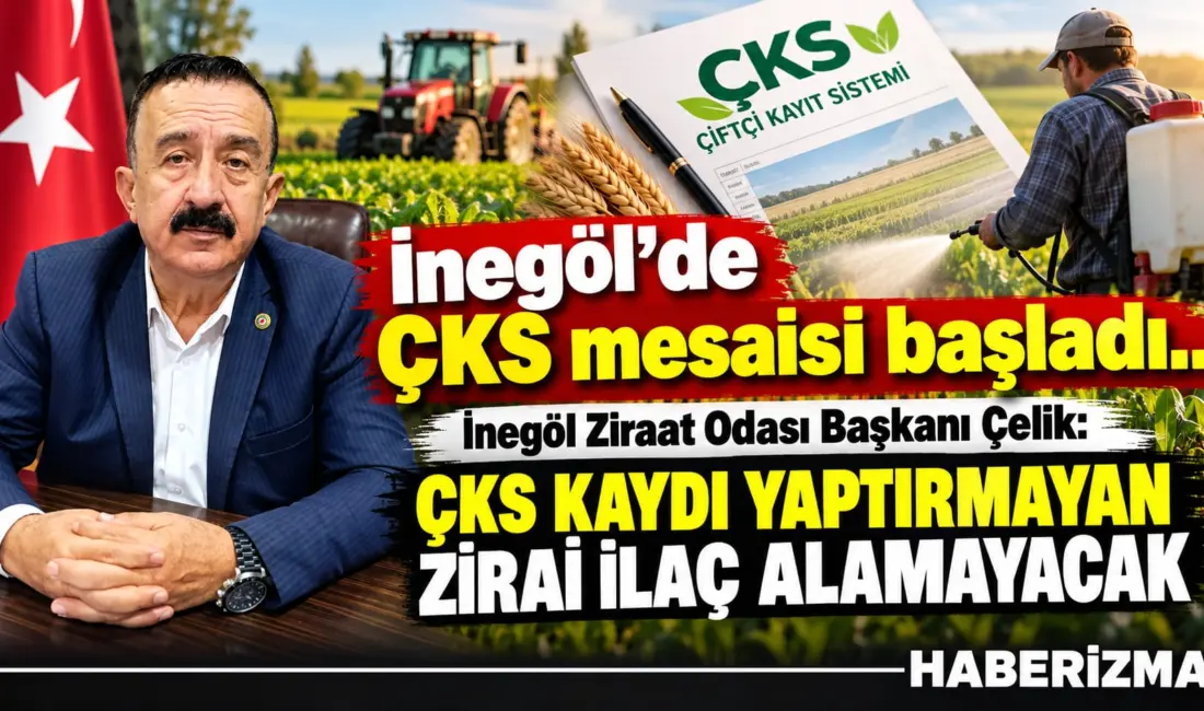 İnegöl Ziraat Odası Başkanı Sezai Çelik, Tarım ve Orman Bakanlığı