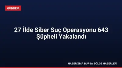 27 ilde düzenlenen siber suç operasyonlarında 643 kişi yakalandı, 303