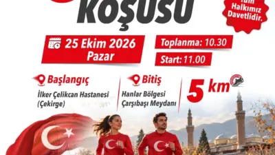 Bursa’da, Cumhuriyet’in 103’üncü yıl dönümü etkinlikleri kapsamında Büyükşehir Cumhuriyet Koşusu