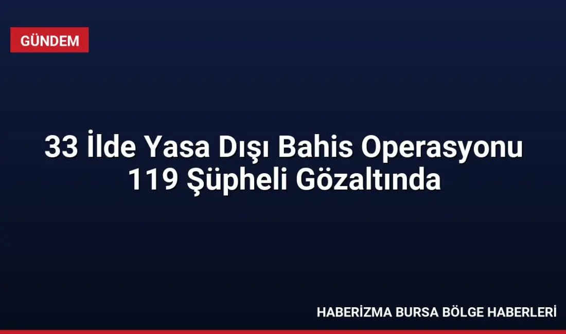 Eskişehir merkezli 33 ilde düzenlenen eş zamanlı operasyonda, yasa dışı