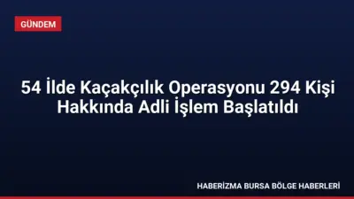 Emniyet ekiplerinin 54 ilde gerçekleştirdiği kaçakçılık operasyonlarında 294 şüpheli hakkında