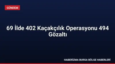 Emniyet Genel Müdürlüğü 69 ilde gerçekleştirdiği 402 operasyonda 494 kişiyi