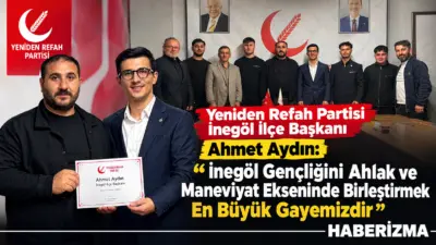 Yeniden Refah Partisi İnegöl Gençlik Kolları Başkanlığı görevine Yıldırım Yıldız
