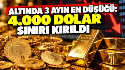 Altın piyasasında haftanın son işlem gününde sert bir satış dalgası
