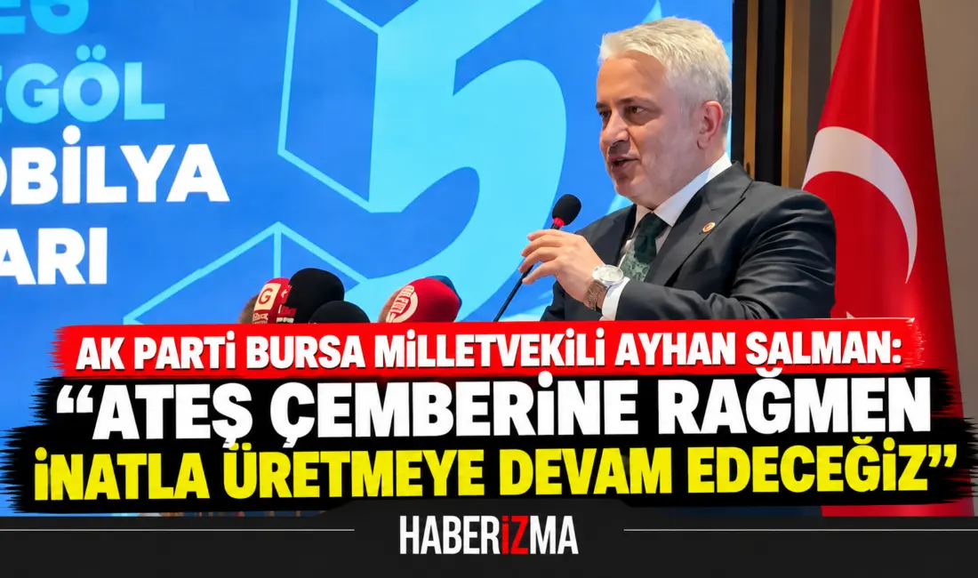 55. Uluslararası MODEF EXPO İnegöl Mobilya Fuarı açılışında konuşan AK