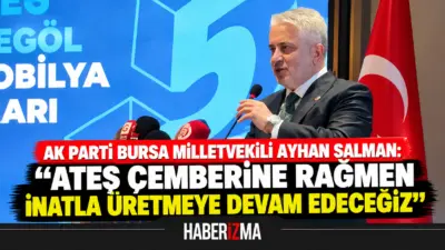 55. Uluslararası MODEF EXPO İnegöl Mobilya Fuarı açılışında konuşan AK