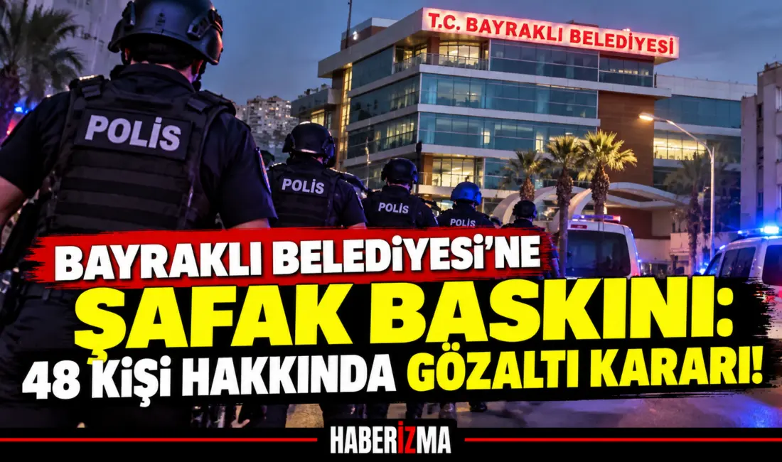 İzmir Cumhuriyet Başsavcılığı koordinesinde Bayraklı Belediyesi'ne yönelik yürütülen 'yolsuzluk', 'rüşvet'