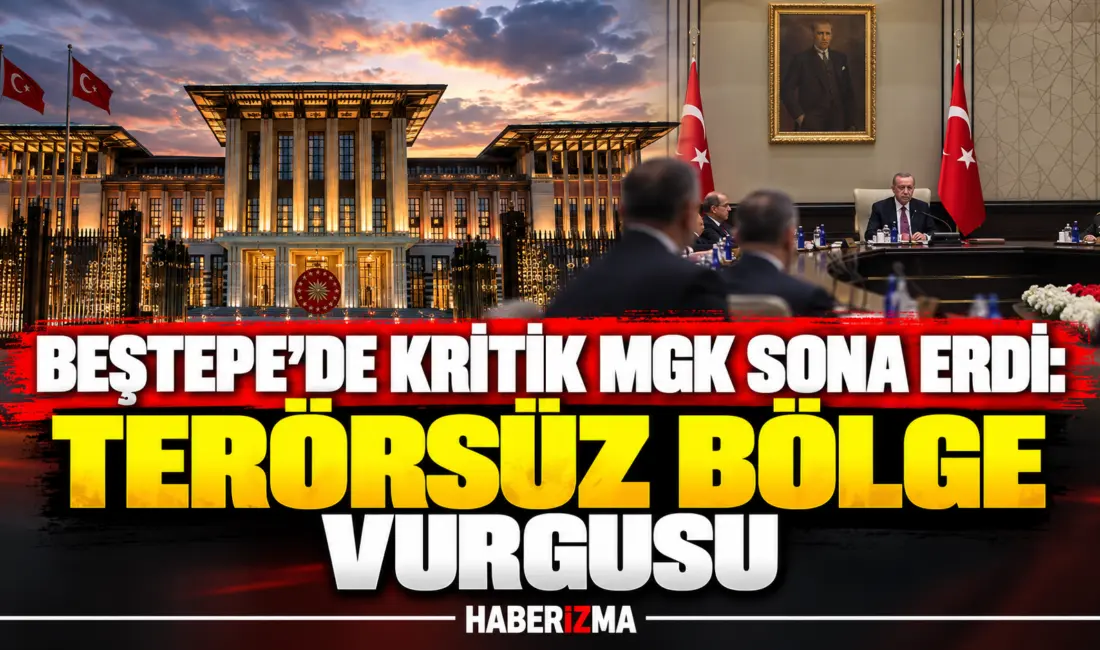 Cumhurbaşkanı Recep Tayyip Erdoğan başkanlığında Beştepe'de toplanan Millî Güvenlik Kurulu