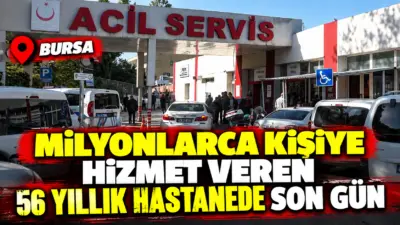 Bursa’da 56 yıllık geçmişe sahip Çekirge Devlet Hastanesi’nde bir devir