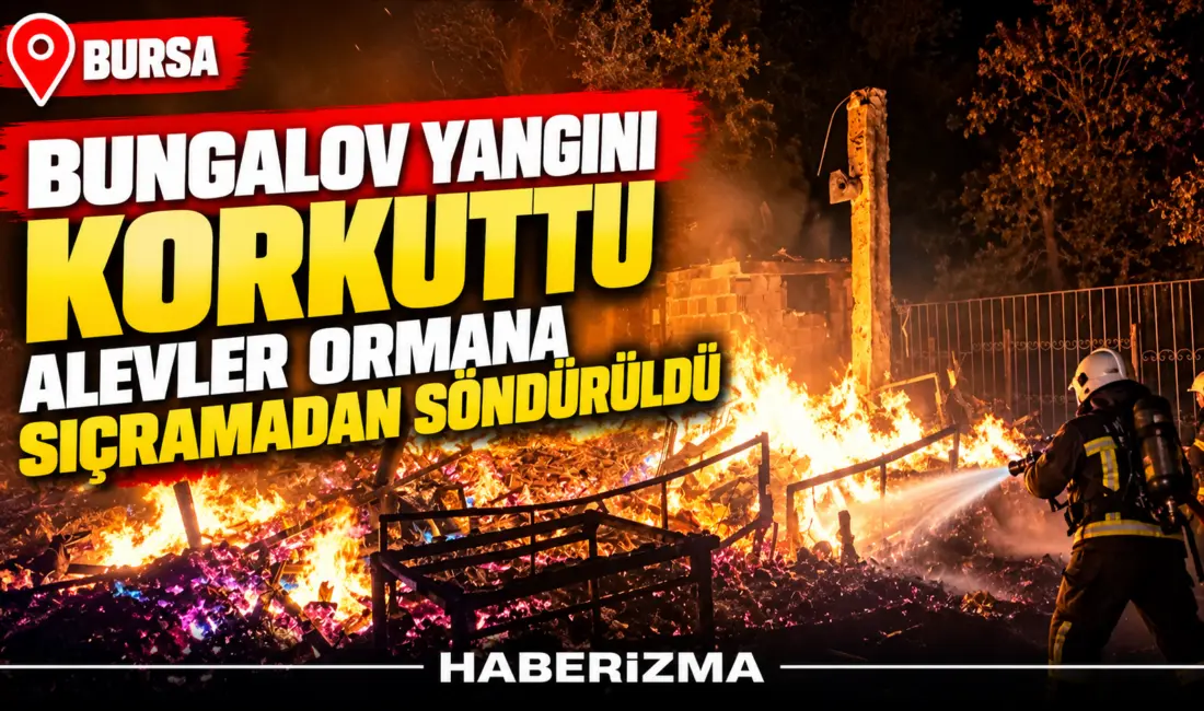 Bursa’da sobanın açık bırakılması sonucu çıktığı belirtilen yangın, itfaiye ekiplerinin