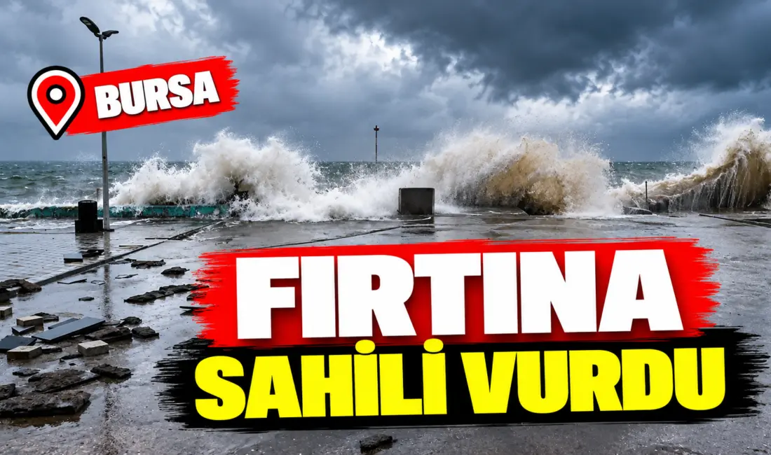 Bursa’da etkili olan yağışla birlikte, Mudanya ilçesine turistik Zeytinbağı Mahallesi’nde