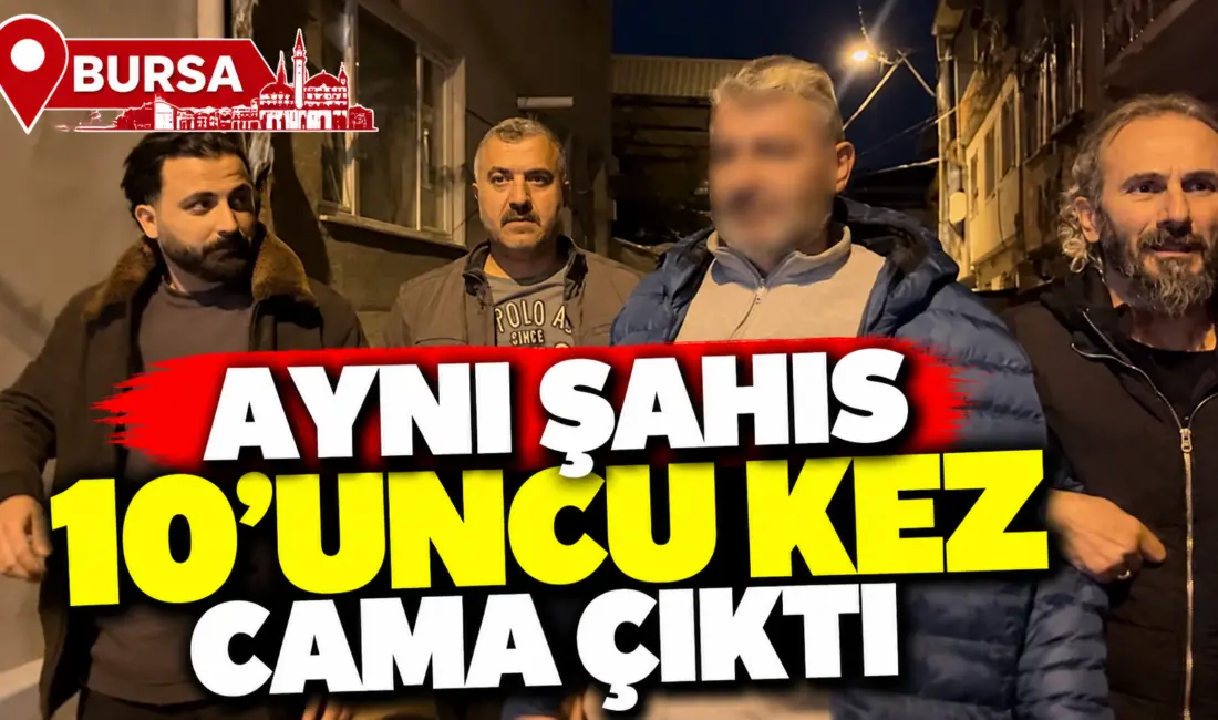 Bursa’da alkolü fazla kaçıran şahıs, cama çıkarak yine ortalığı ayağa