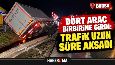 Bursa’nın Gemlik-Orhangazi karayolu üzerinde, Bölge Trafik İstasyonu önünde meydana gelen