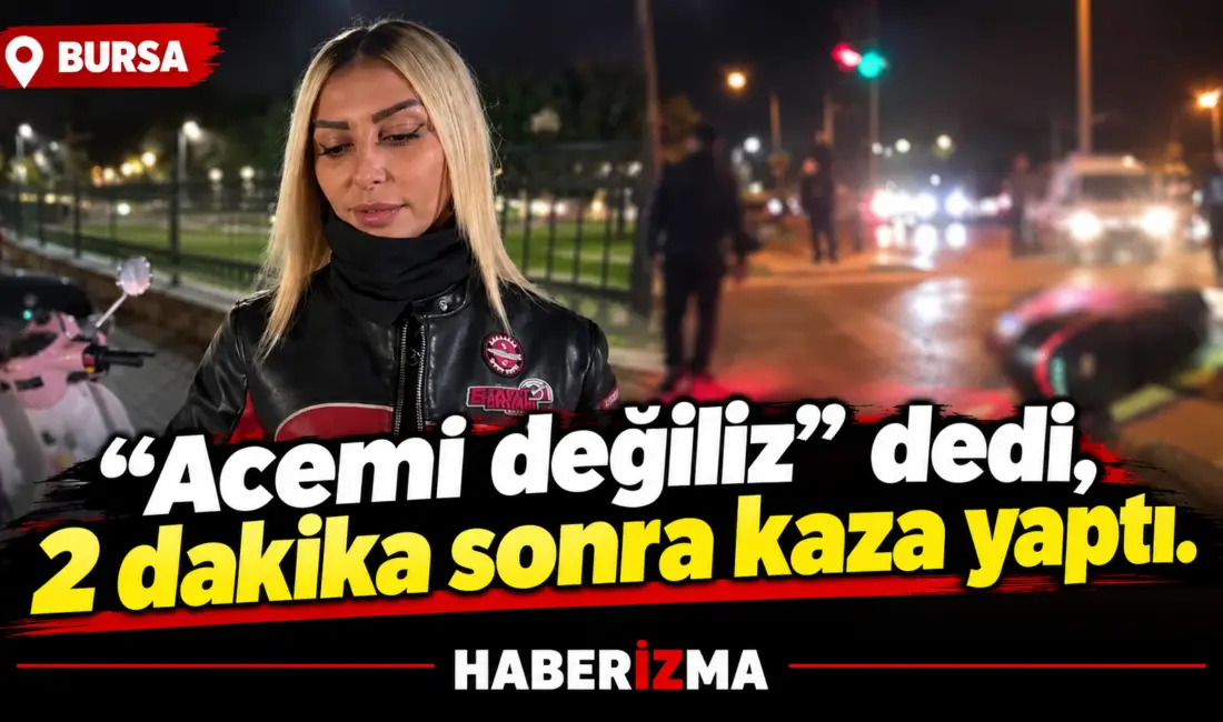 Bursa’da motosikletinin ayna ve gaz kolundaki ayarların bozuk olması nedeniyle