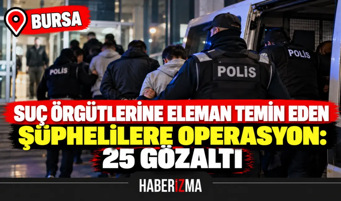 Bursa’da suç örgütlerini öven, sosyal medya üzerinden bu yapılara katılım