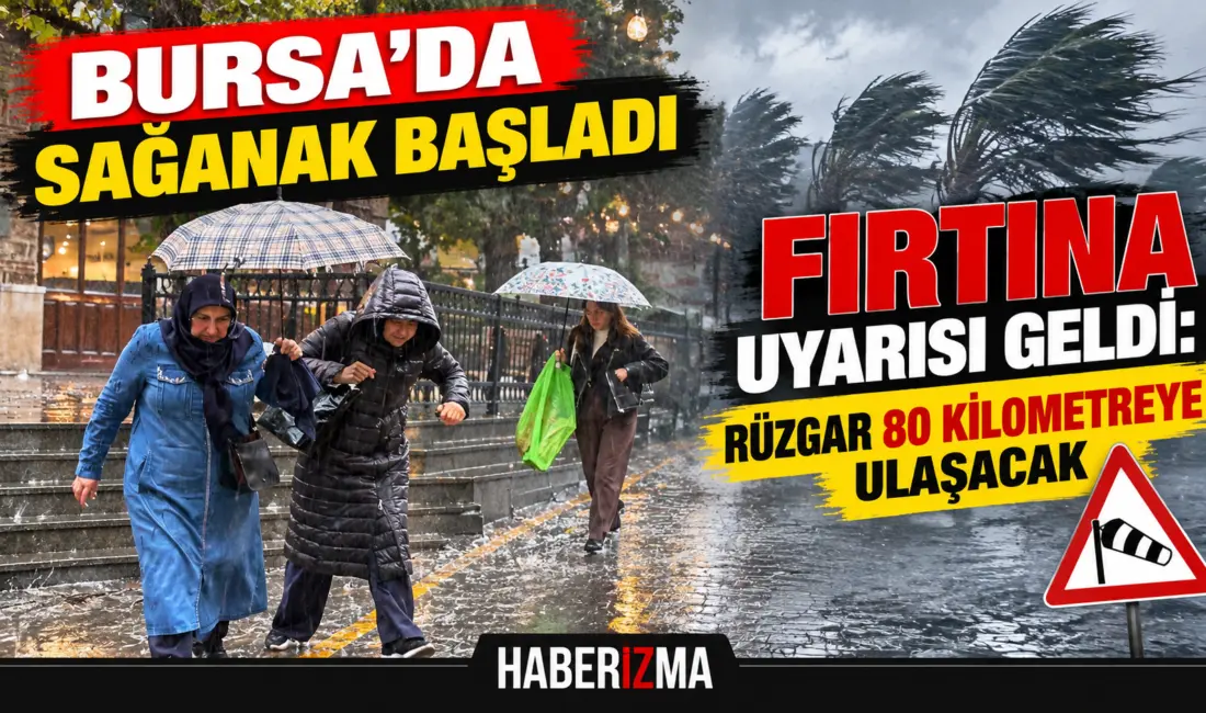 Bursa’da yağmur etkisini göstermeye başladı. Kentte yağışlı havanın etkisini artırması