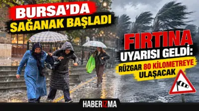 Bursa’da yağmur etkisini göstermeye başladı. Kentte yağışlı havanın etkisini artırması