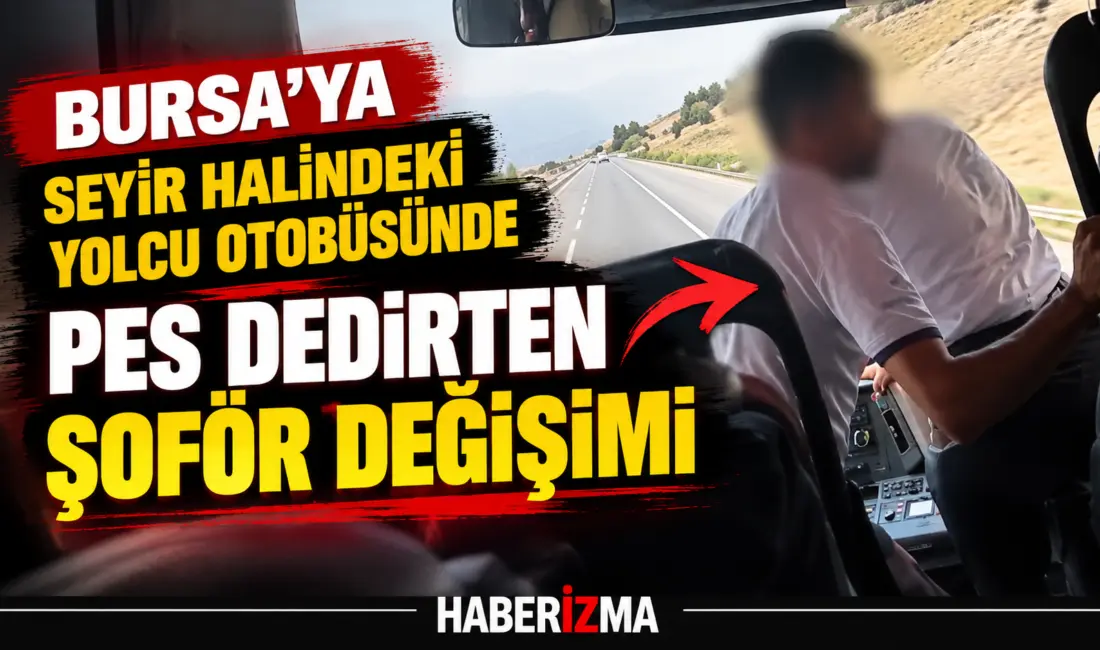 Van’dan Bursa’ya gitmekte olan bir yolcu otobüsü seyir halindeyken şoför