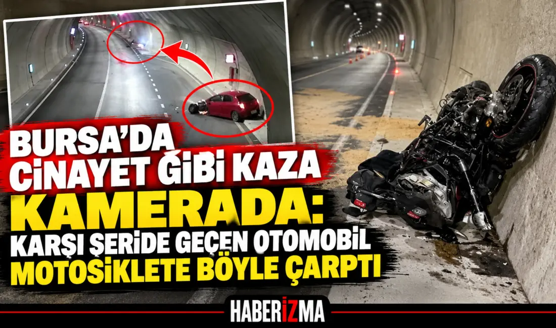 Bursa’da otomobilin karşı şeride geçerek motosiklete çarptığı kazada 52 yaşındaki