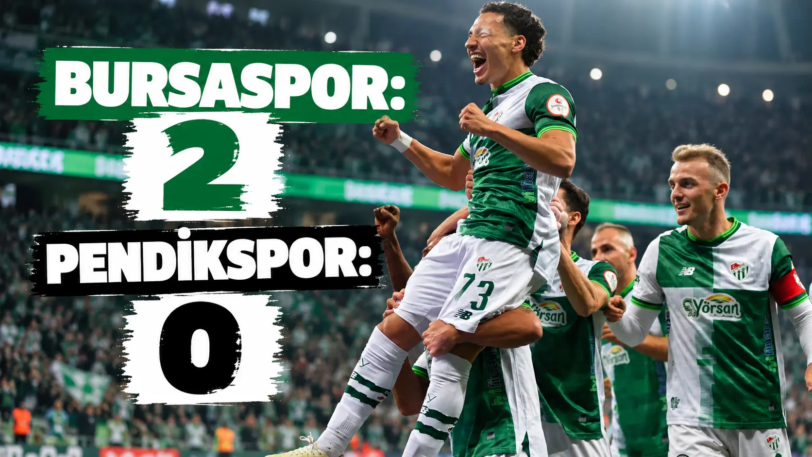 Trendyol 1. Lig’de Bursaspor, sahasında karşılaştığı Pendikspor’u 2-0 mağlup etti.