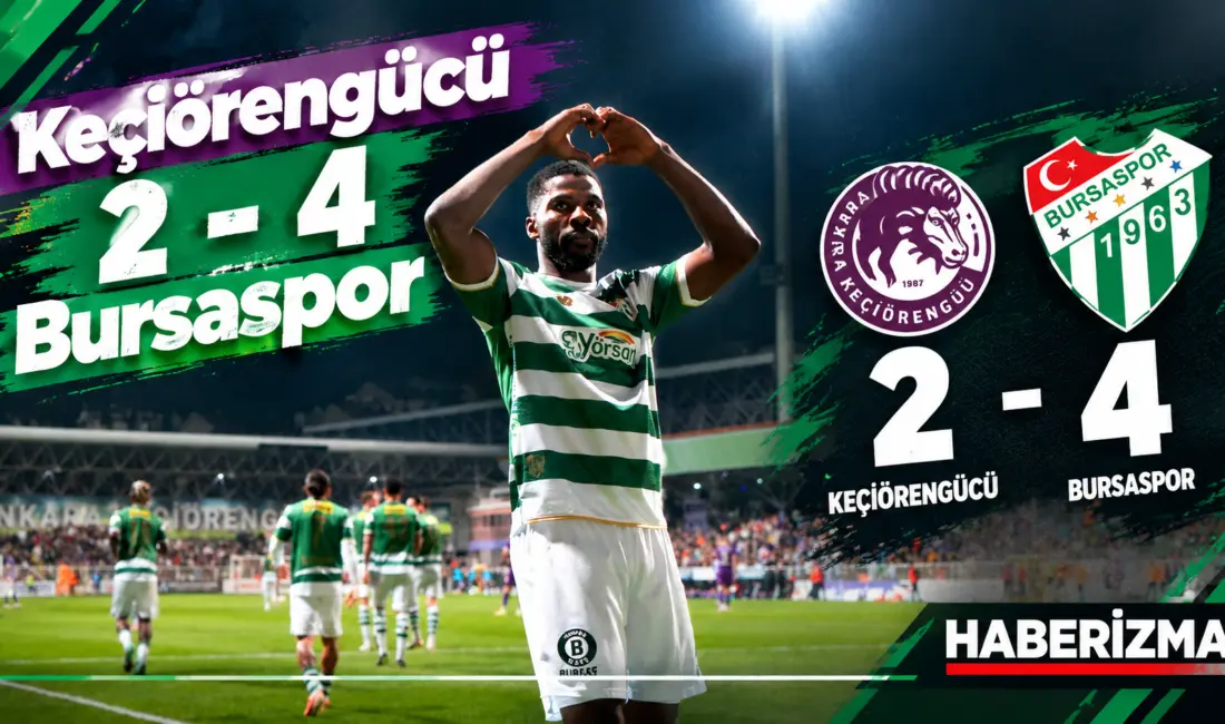 Trendyol 1. Lig'de şampiyonluk mücadelesi veren Bursaspor, deplasmanda Ankara Keçiörengücü