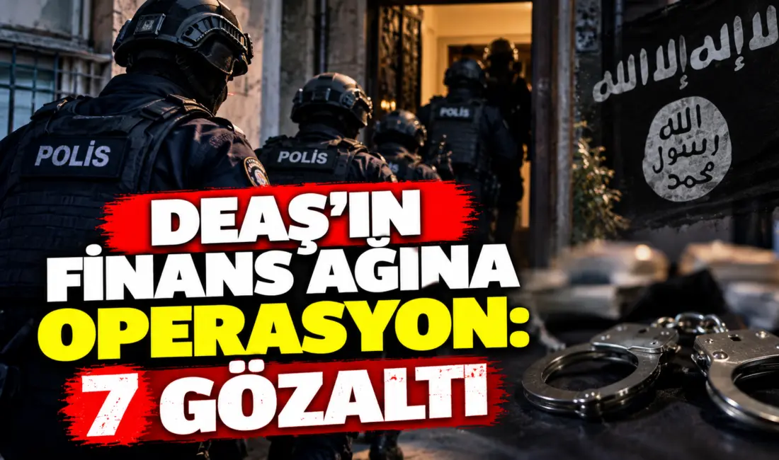 Terör örgütü DEAŞ’ın finans ağına yönelik İstanbul ve Mersin’de düzenlenen