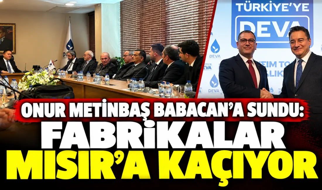 DEVA Partisi İnegöl İlçe Başkanı Onur Metinbaş, Ankara'da Genel Başkan