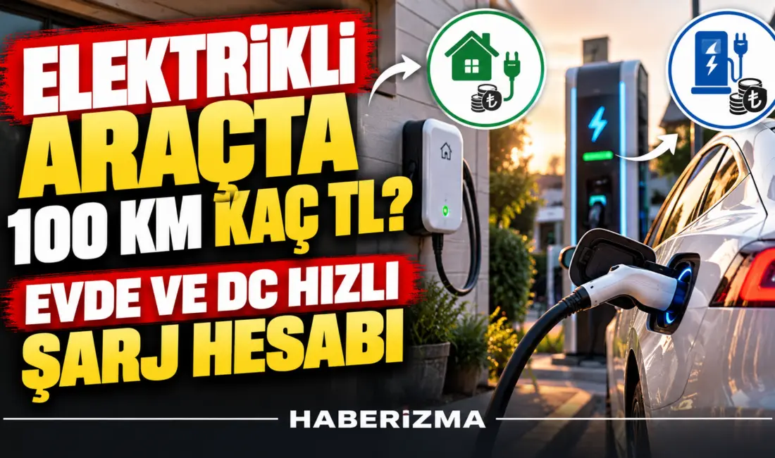 Ortalama bir elektrikli otomobilin 100 kilometrede 16–18 kWh enerji tükettiği
