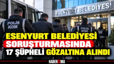 Esenyurt Belediyesindeki bazı ihalelere fesat karıştırıldığı ve bu kapsamda müteahhitlerden