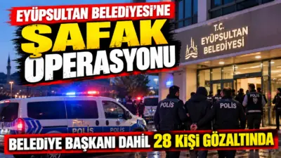 İstanbul'da Eyüpsultan Belediyesi'ne yönelik başlatılan yolsuzluk soruşturmasında sabah saatlerinde geniş