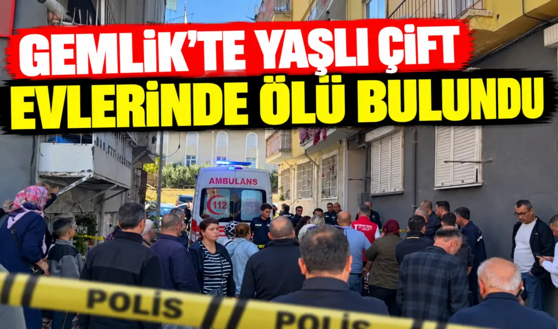 Bursa’nın Gemlik ilçesinde yaşlı çift, yakınları tarafından evlerinde ölü bulundu.