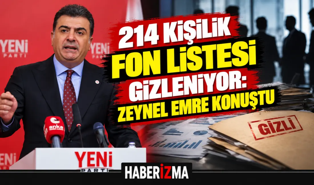 YENİ Parti Sözcüsü Zeynel Emre, parti genel merkezinde düzenlediği basın